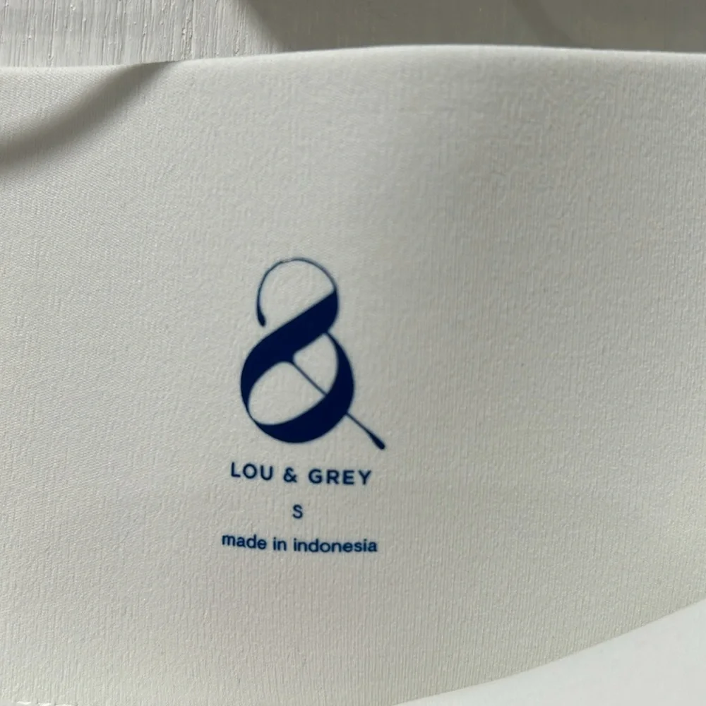 LOU & GREY WOMENS STRIPED LUVSTRETCH OVERLAP SKORT WHITE Sz SMALL - Picture 7 of 12